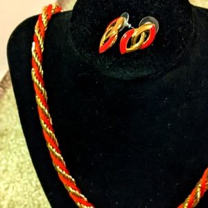 Rare Vintage Trifari Necklace and Earrings
